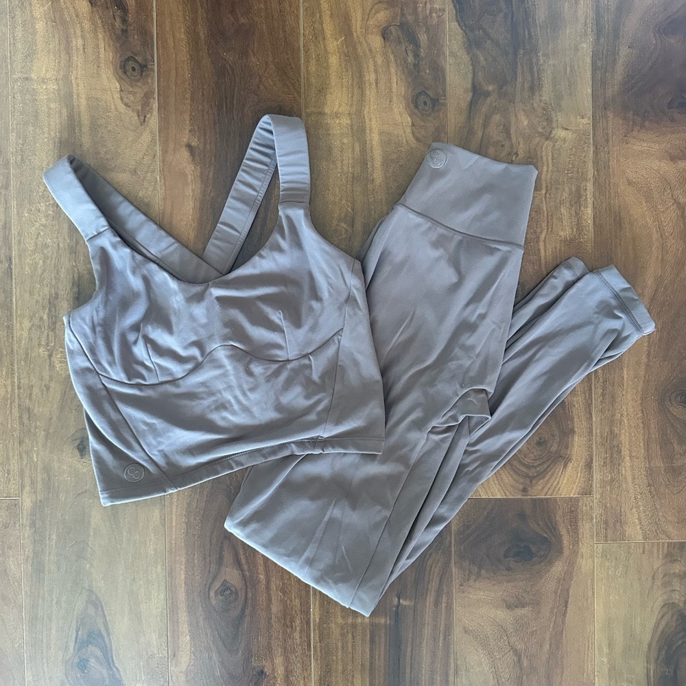 Stacci Athletics Women’s Bra Top and Leggings - Mocha